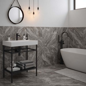 Verona Apollo Porcelain Floor & Wall Tile 600 x 600mm Grey [P12686]