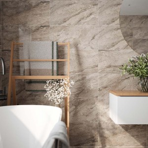 Verona Artemis Porcelain Floor & Wall Tile 600 x 300mm Stone [P12692]