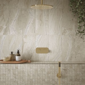 Verona Earthsong Anti-Slip Mosaic Floor & Wall Tile 300 x 300mm Natural [P12810]