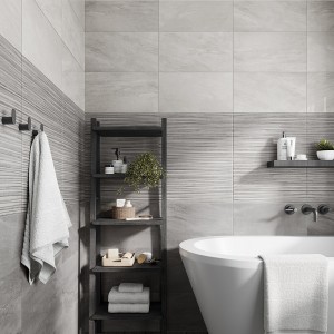 Verona Theodore Ceramic Wall Tile 550 x 330mm Gris Decor [P12853]