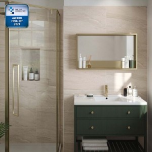 Verona Laurent Ceramic Wall Tile 600 x 300mm Beige Matt [P12881]