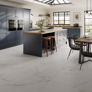 Verona Sanford Porcelain Floor & Wall Tile 995 x 995mm White [P12909]