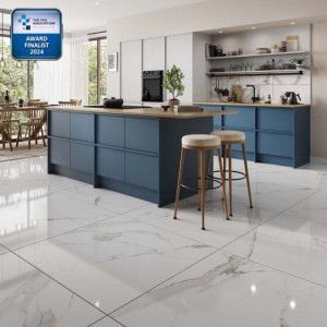 Verona Hannah Porcelain Floor & Wall Tile 1000 x 1000mm White [P13503]
