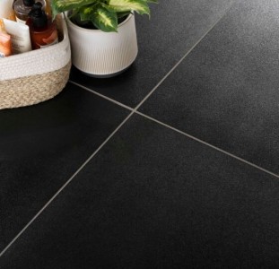 Verona Sugar Porcelain Floor & Wall Tile 600 x 300mm Black [P10942]