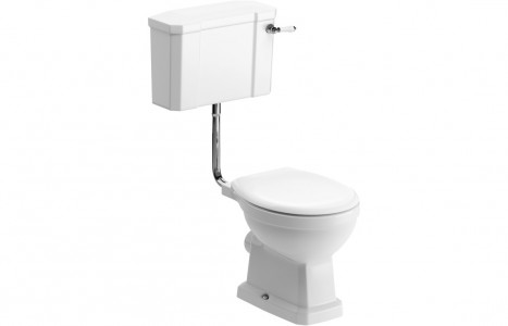 Bathrooms to Love DIPTP0186 Sherbourne WC Pan with Low Level Cistern & White Soft Close Toilet Seat
