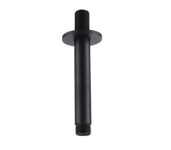 The White Space 120mm Brass Ceiling Arm - Matt Black [WSV005B]