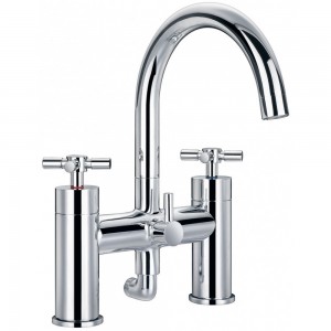 Flova XLBSM XL 2-Hole Deck Mounted Bath & Shower Mixer/Shower Set Chrome