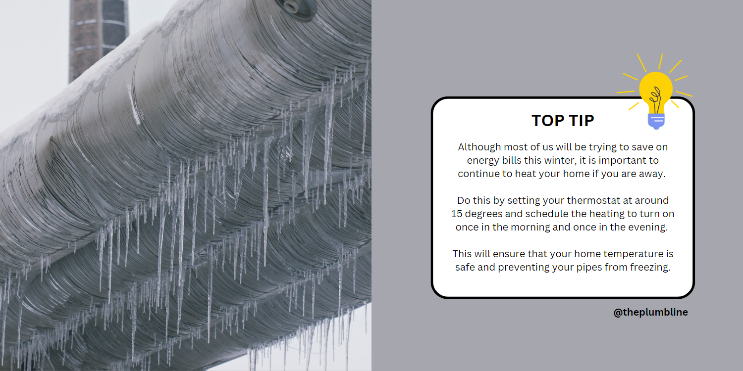 Frozen pipes in the winter