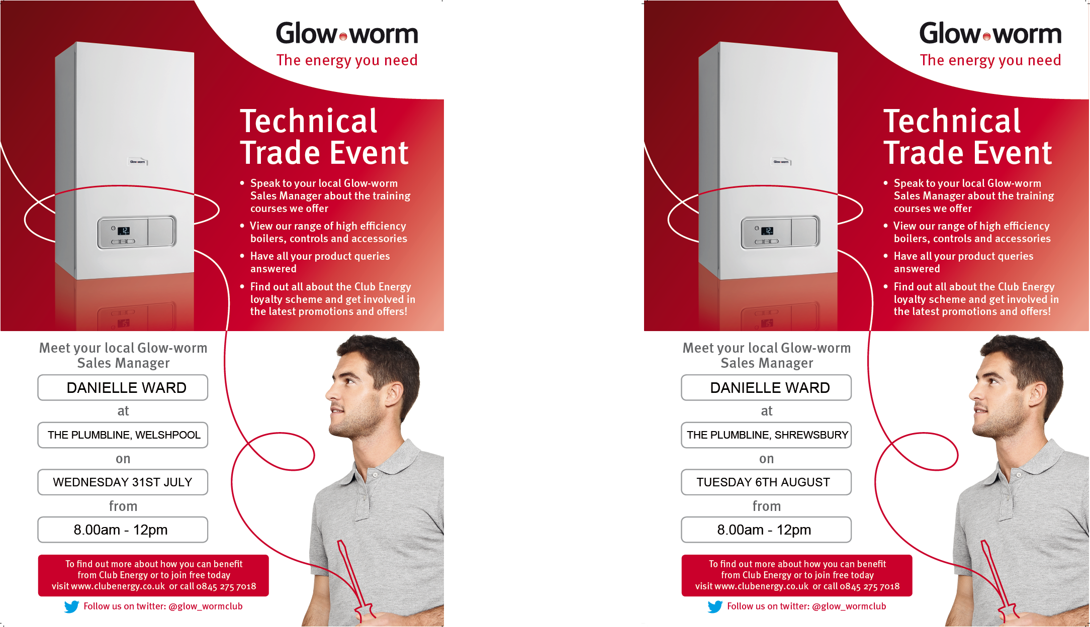 glow-worm technical trade event, boiler advice, boilers shrewsbury, boilers welshpool