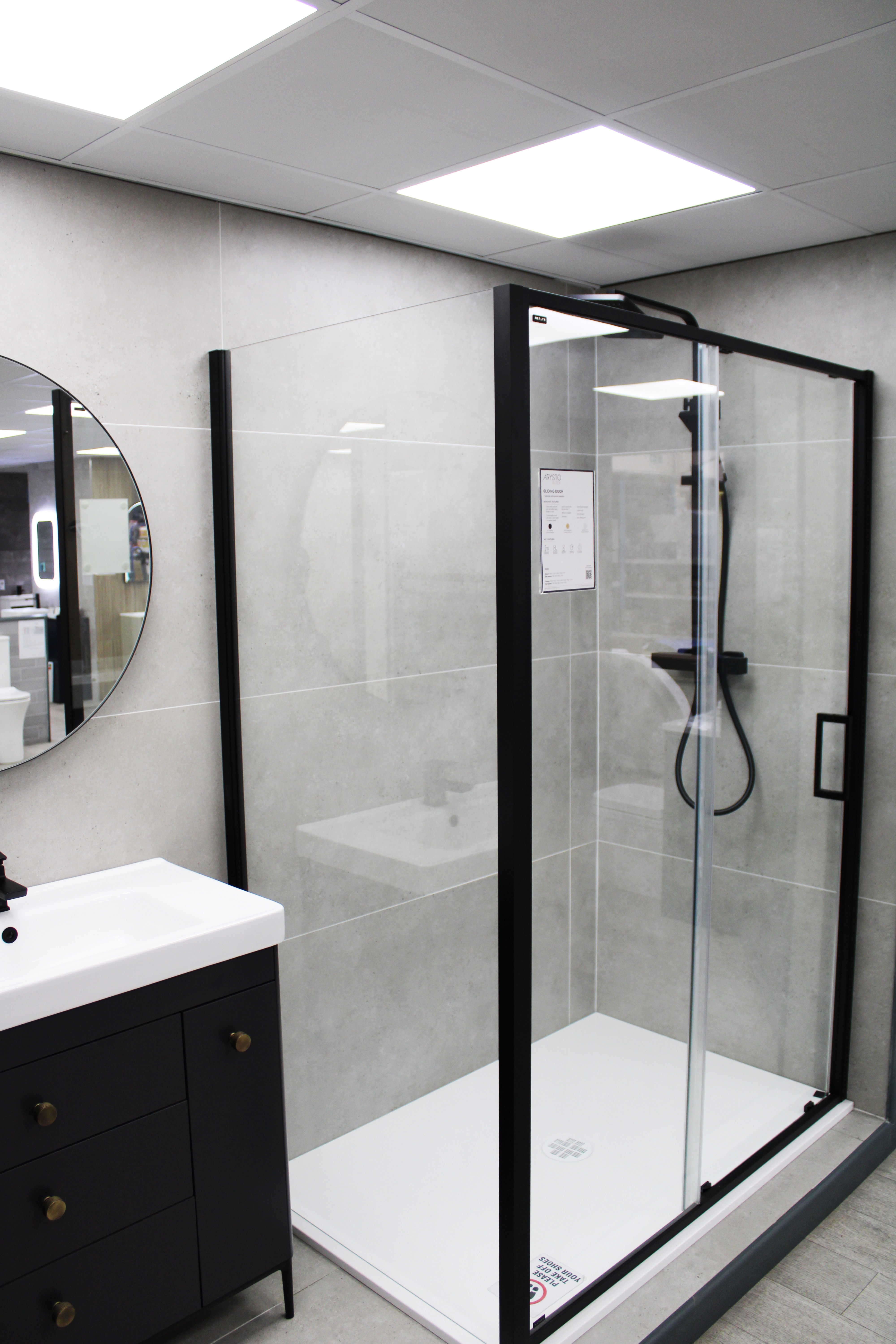 Shower Unit & Basin in our Llandrindod Wells Branch